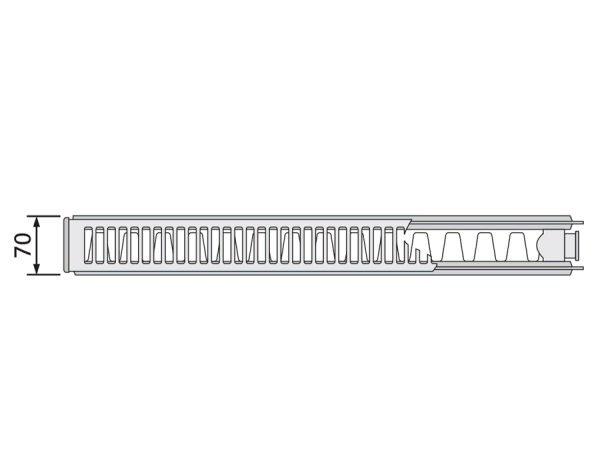 Стальной панельный радиатор Тип 21 Purmo C21 600x800 - 1072 Вт