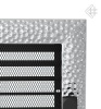 Вентиляционная решетка для камина Kratki 17x17 Venus никелированная с жалюзи 17VNX