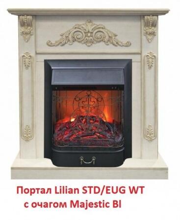 Очаг электрокамина Real-Flame Majestic Bl S