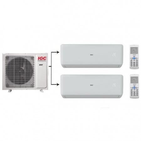 Внешний блок мульти сплит-системы на 2 комнаты IGC RAM2-X18UNH/RAK-X09NH*2шт