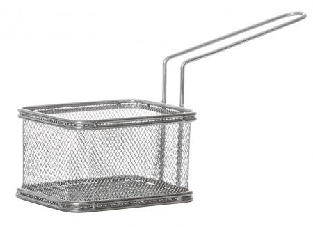 Корзинка для картофеля фри с ручкой 105х90х65 мм [QL089-02]