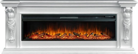 Каминокомплект Sparta 60 - Белый с очагом Vision 60 LOG LED