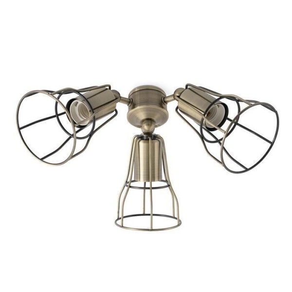 Вентилятор с подсветкой Faro Yakarta Old Gold 3L