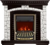 Каминокомплект Glasgow - Венге / Белый с очагом Aspen Gold (Royal Flame)