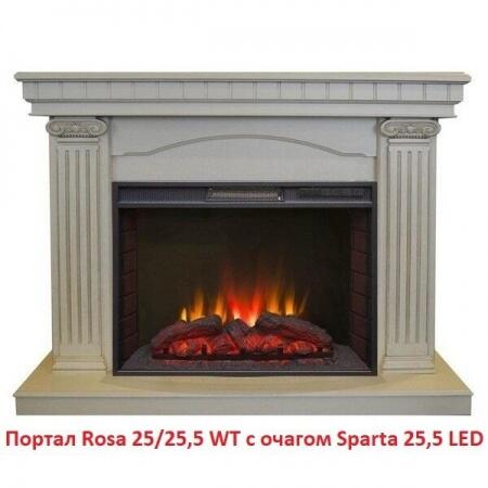 Электрокамин (очаг) со звуком Real-Flame Sparta 25,5 LED