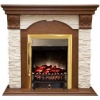 Современный камин для загородного дома Real-Flame Dublin LUX STD/EUG AO с очагом Fobos s Lux BL/BR, 