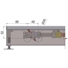 Внутрипольный конвектор длиной 30 см - 1 м Minib COIL-P90 1000