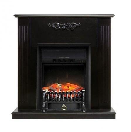 Электрокамин (очаг) со звуком для дачи Royal Flame Fobos FX M Brass/Black