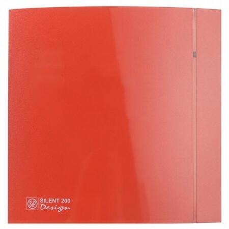 Вытяжка для ванной диаметр 120 мм Soler & Palau SILENT-200 CZ RED DESIGN-4C