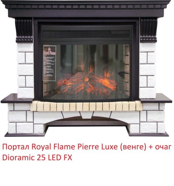 Портал из камня Royal Flame Pierre Luxe под очаг Dioramic 25FX (Венге)