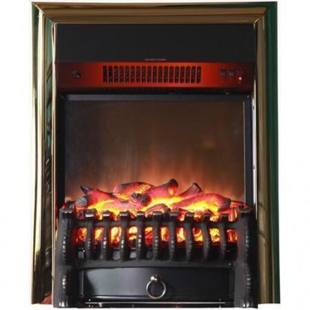 Очаг электрокамина InterFlame Fobos GLS Black/Brass