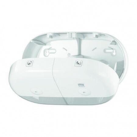 Диспенсер для туалетной бумаги Tork SmartOne двойной в мини-рулонах Т9 белый