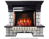 Каменный камин (портал+очаг) InterFlame Exter/Экстер угловой с очагом Panoramic 28 led F/X