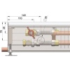 Внутрипольный конвектор длиной 30 см - 1 м Minib COIL-PO/4 1000