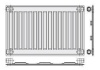 Стальной панельный радиатор Тип 11 AXIS C 11 0316 (1217 Вт) радиатор отопления
