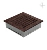 Вентиляционная решетка для камина Kratki 17x17 FRESH черная медь пористая 17M/FRESH