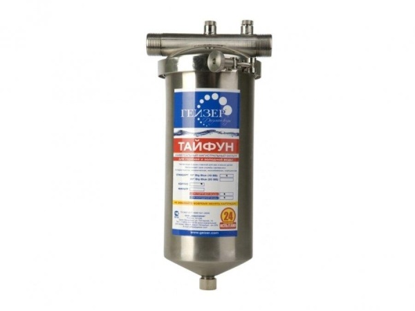 Магистральный фильтр для очистки воды Гейзер Тайфун 10ВВ