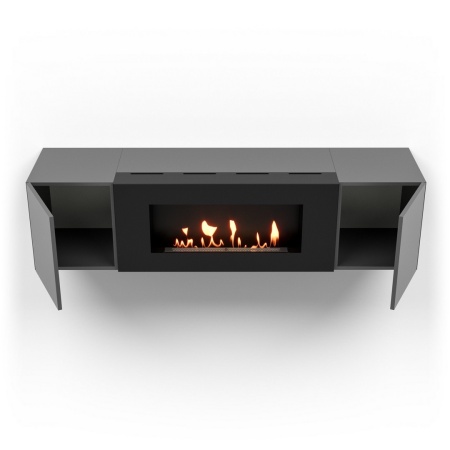 Тумба с биокамином Firelight BFP-P1600 графит