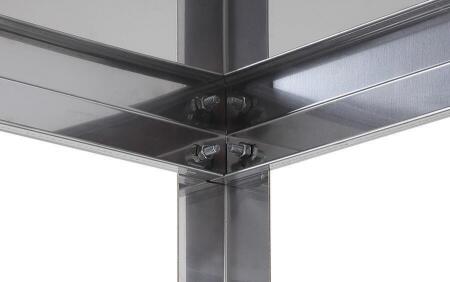 Стеллаж кухонный Luxstahl СР-1800х1700х500/4 нерж