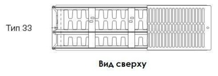 Стальной панельный радиатор Тип 33 Buderus Радиатор VK-Profil 33/400/1400, re (18) (C)