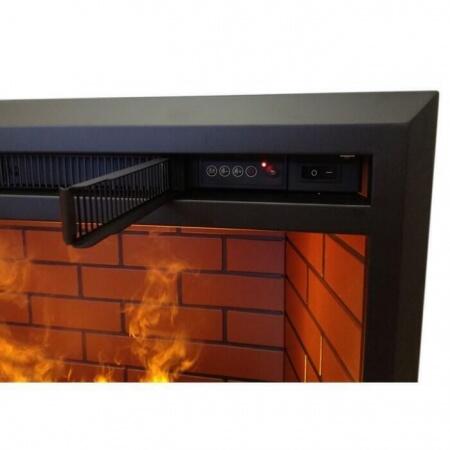 Угловой 3D электрокамин с увлажнителем воздуха Real-Flame Leticia Corner 26 WT с очагом 3D Leeds 26