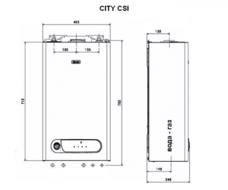 Настенный газовый котел Beretta City 24 CSI