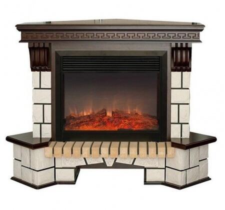 Электрокамин (очаг+портал) Real-Flame Stone Corner new 26 с очагом Moonblaze lux Bl/Br