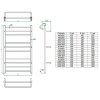 Электрический полотенцесушитель лесенка Grota Vista 480x900 El