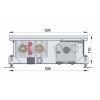 Внутрипольный конвектор длиной 30 см - 1 м Minib COIL-KT110 1000