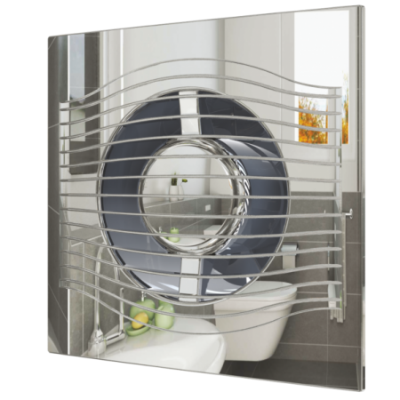 Вытяжка для ванной диаметр 125 мм ERA SLIM 5C Chrome