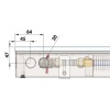Внутрипольный конвектор длиной 2,1 м - 3 м Minib COIL-PB 90 2750