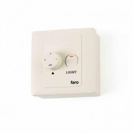 Вентилятор без подсветки Faro Indus 140 Blanco