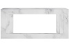 Каминокомплект Line 42 SFT White Marble (Разборный) - Белый мрамор с очагом Vision 42 LED