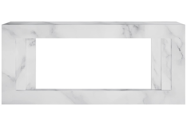Каминокомплект Line 42 SFT White Marble (Разборный) - Белый мрамор с очагом Vision 42 LED