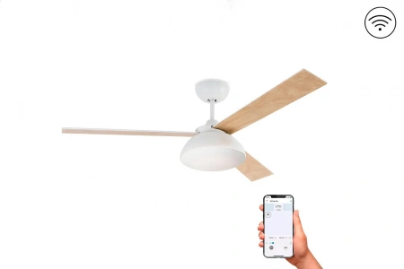 Люстра-вентилятор Faro Rodas Led White DC Smart 33522WP