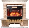 Каменный камин (портал+очаг) InterFlame Exter / Экстер Сланец с очагом Panoramic 25-30 led
