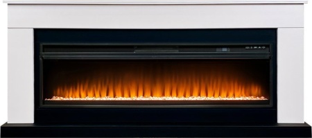 Каминокомплект Bergen 60 (Разборный) - Белый с черным с очагом Vision 60 LED