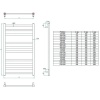 Электрический полотенцесушитель лесенка Grota Vento 530x1500 El