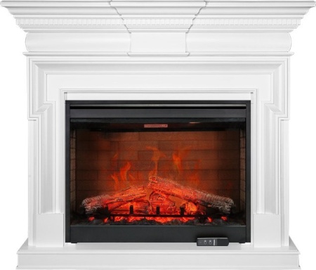 Каминокомплект Torino - Белый с очагом Symphony 30'' DF3020-EU