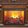 Электрокамин (очаг+портал) Real-Flame Corsica Lux 26 AO с очагом 3D Leeds 26