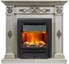 Каминокомплект Derby - Old silver с очагом Brookline Black