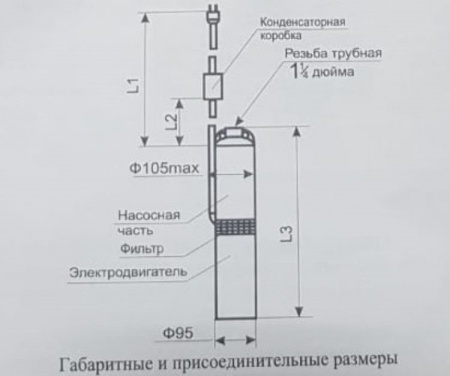 Насос погруж. скважинный Промэлектро (Водолей) БЦПЭ 1.2-16У Евро-3