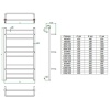 Электрический полотенцесушитель лесенка Grota Vista 480x1200 El