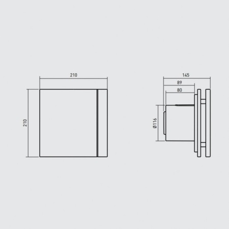 Вытяжка для ванной диаметр 120 мм Soler & Palau SILENT-200 CZ GREY DESIGN-4C
