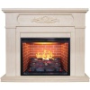 Стильный 3D камин с эффектом живого огня Real-Flame Malta 25,5/26 WT с очагом 3D Leeds 26