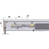 Внутрипольный конвектор длиной 30 см - 1 м Minib COIL-T80 1000