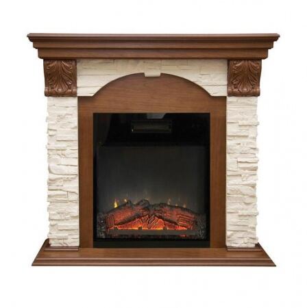 Изысканный камин в квартиру электрический Real-Flame Dublin LUX STD/EUG/24 AO с очагом Kendal 24