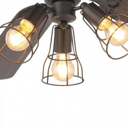 Вентилятор с подсветкой Faro Yakarta Brown 3L