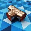Тройник медный 1-1/4" (31,75мм.) пайка