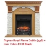 Электрокамин (очаг) со звуком для дачи Royal Flame Fobos FX M Brass/Black
